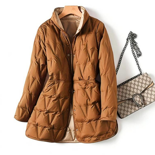 Women's Quilted Jacket Mid-Length Tailored Fit - WinterEase
