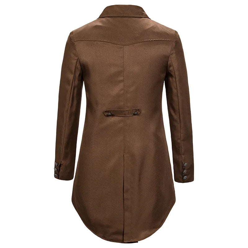 Men's Fitted Steampunk Jacket - Retro Edge