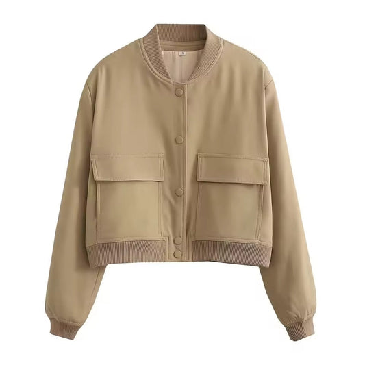 Women's Relaxed Fit Bomber Jacket - UrbanEdge