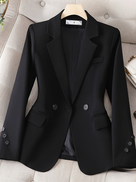 Tailored Single-Button Blazer for Women - Classique Chic