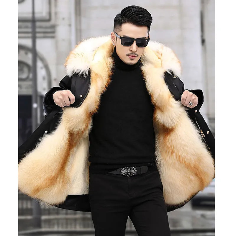 Men's Winter Parka with Hood - Warm, Stylish, Waterproof, Insulated Outerwear Coffee