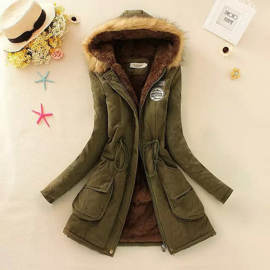 Women's Tailored Parka Coat Sherpa Lined - UrbanChic