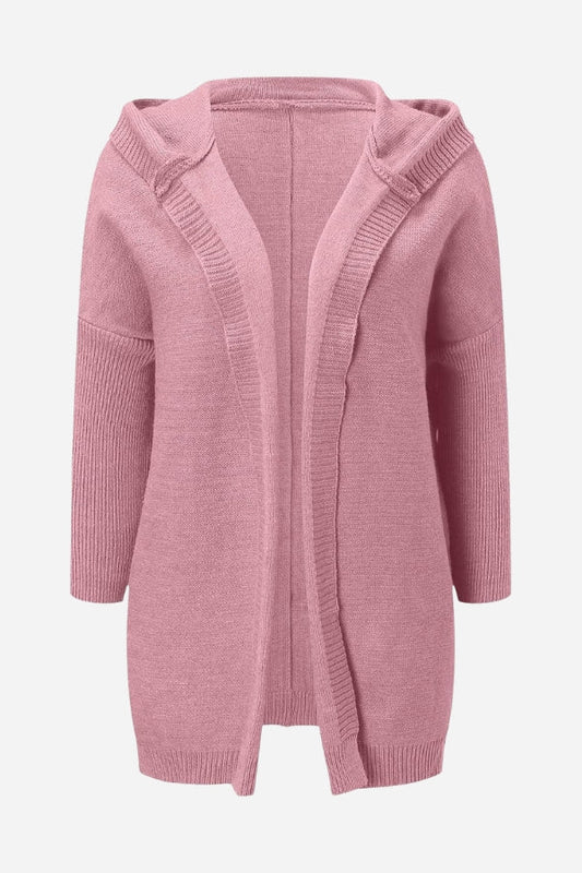 Women's Knitted Hooded Cardigan - Cozy Outdoor Chic - HoodiKnit