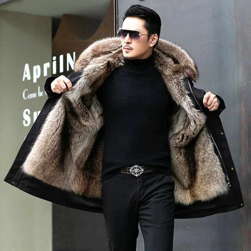 Men's Winter Parka with Hood - Warm, Stylish, Waterproof, Insulated Outerwear