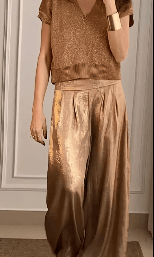 Women's 2-Piece Outfit - Chic & Versatile Pants Set - StyleEase