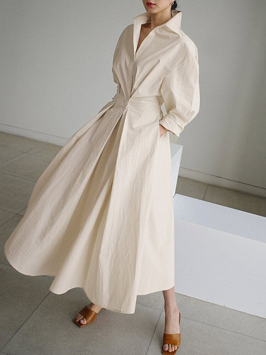 Women's Vintage Midi Dress Lightweight A-Line - RetroChic