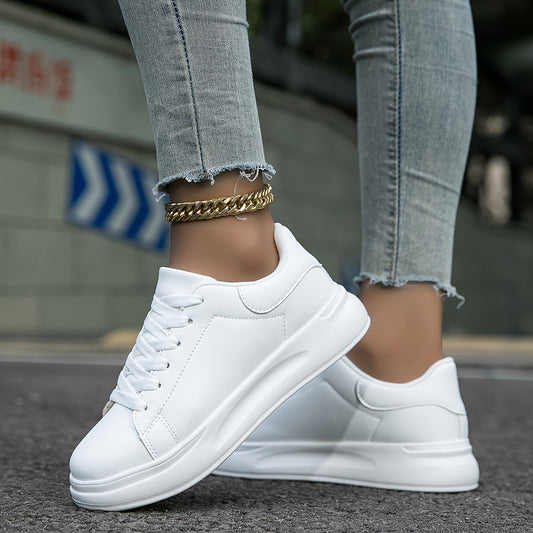 Women's Leather Low Top Sneakers - Everyday Comfort, UrbanStride