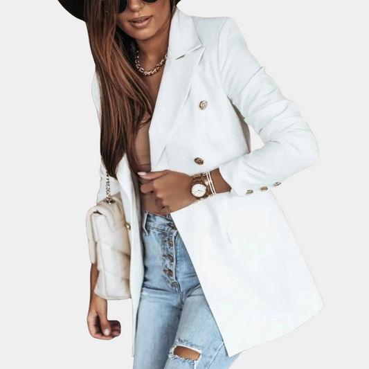 Lightweight Polyester Blazer - Chic Tailored Antonella