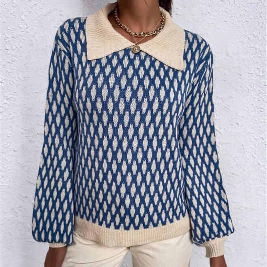 Women's Acrylic Collar Sweatshirt - CoutureFlex