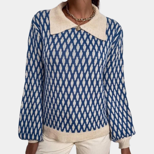 Women's Acrylic Collar Sweatshirt - CoutureFlex