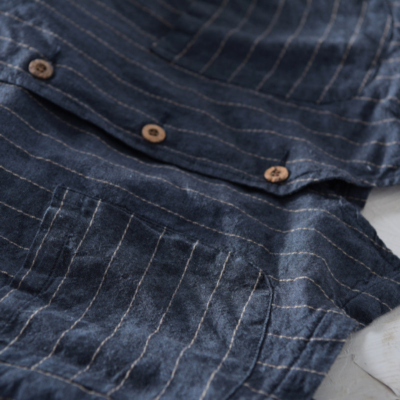Men's Striped Vest Jacket - Tailored Fit, Sophisticated Style - MetroVest