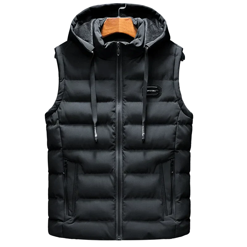 Men's Hooded Puffer Vest - Lightweight, Warm, and Stylish for Versatile Wear