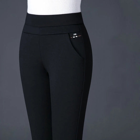 High-Waisted Stretch Leggings for Women - Pocket Illusion - SmoothFlex