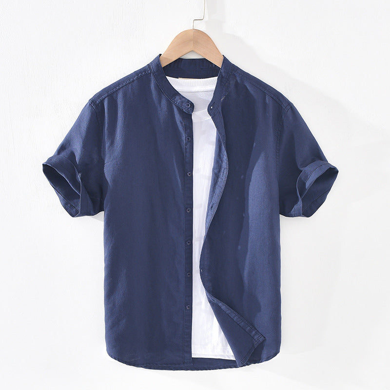 Men's Long Sleeve Standard Fit Shirt - StylePro Dark blue