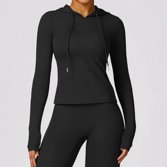 Women's Athletic Hoodie Moisture-Wicking Stretch - ActiveFlow