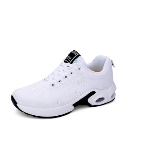 Women’s Running Shoes – Soft Knit – Cushioned Sole – Breathable Lace-Up Fit White