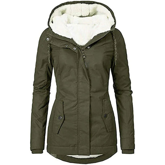 Women's Plush-Lined Weather Resistant Parka - UrbanShield