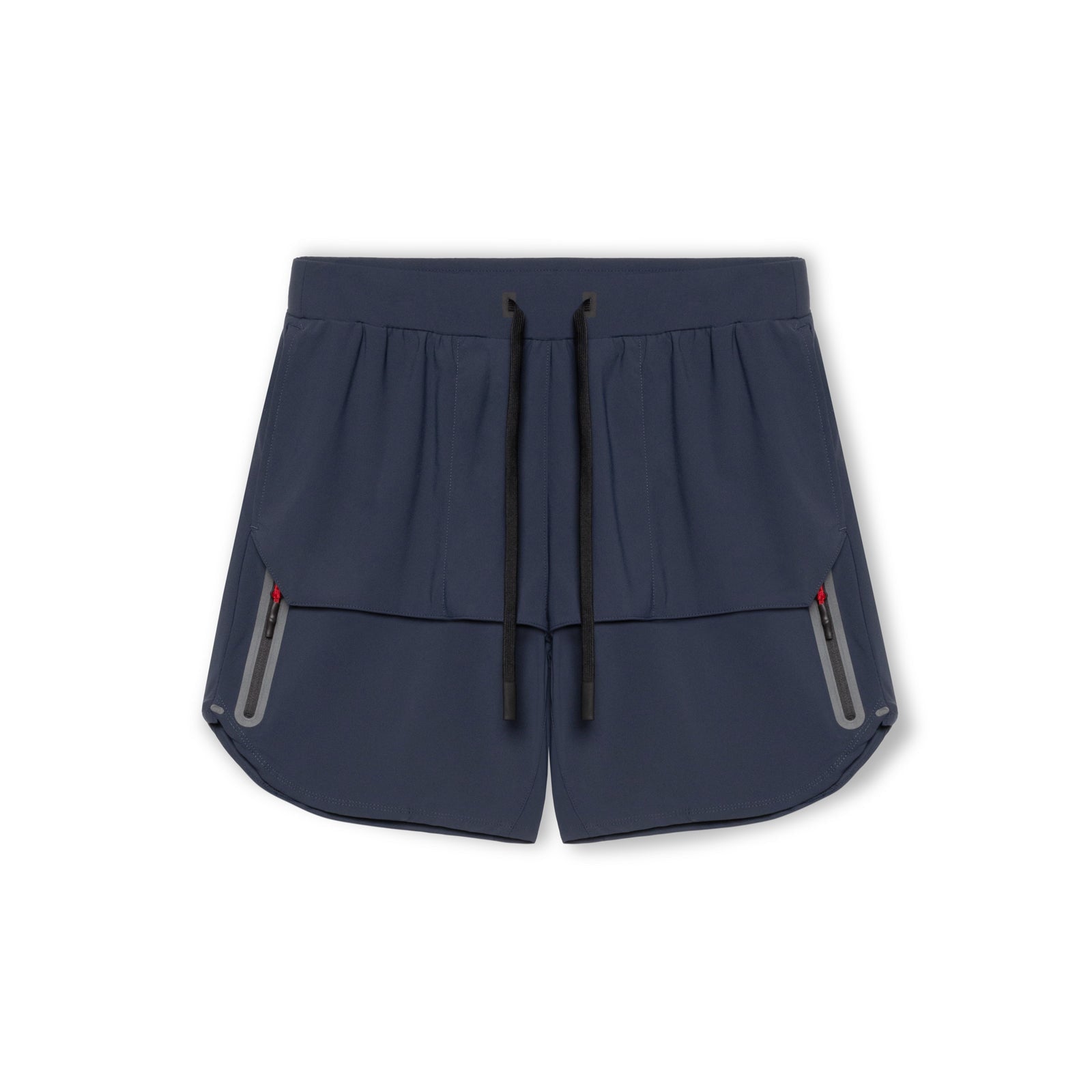 Men’s Athletic Shorts – Relaxed Fit – Breathable Blend – Zipper Pockets – Mid Thigh Navy blue