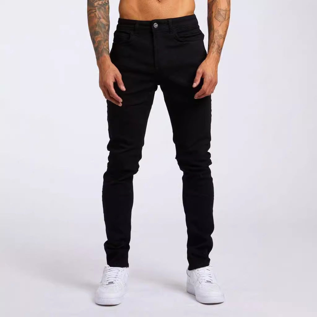 Men’s Jeans – Slim Fit – Classic Denim – Five Pocket – Full Length Casual Wear Black