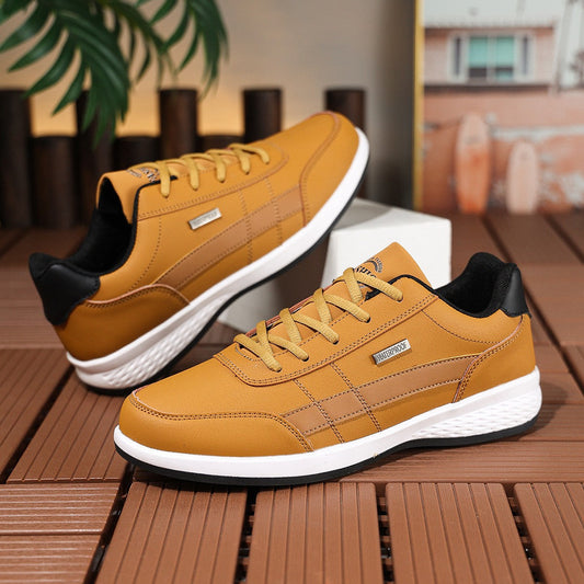 Men’s Sports Shoes – Cushioned Insole – Grip Sole – Lace-Up Supportive Fit Brown