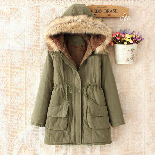 Women's Sherpa-Lined Parka - Faux Fur Trim, Slim Fit - WinterCharm