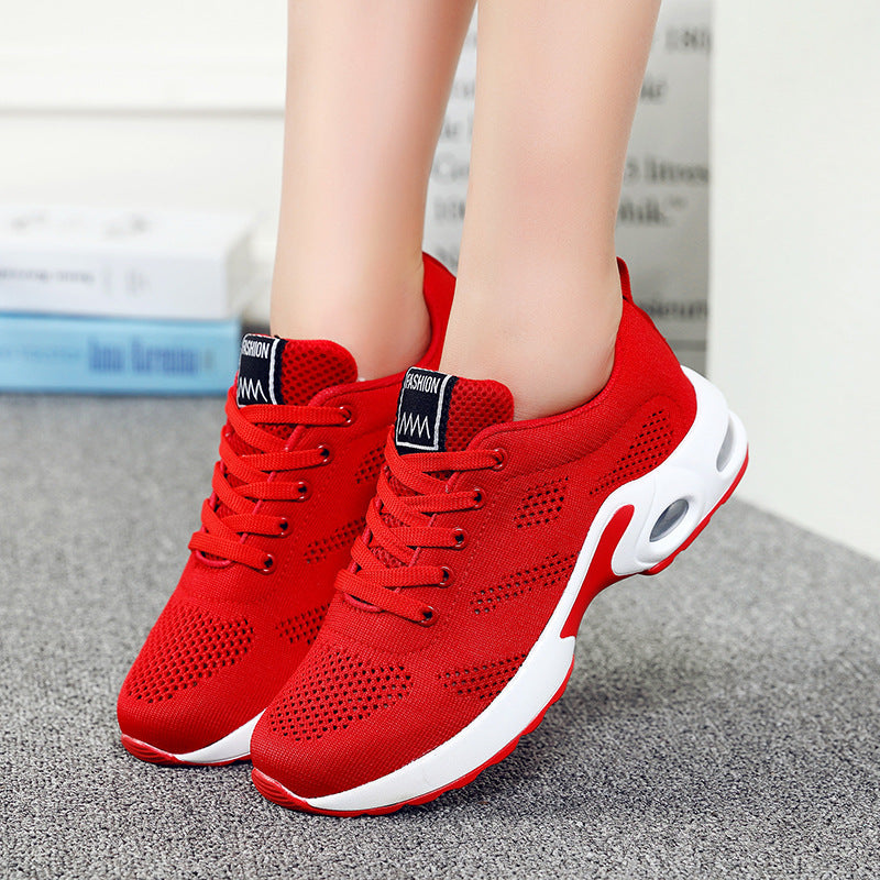 Women’s Running Shoes – Soft Knit – Cushioned Sole – Breathable Lace-Up Fit