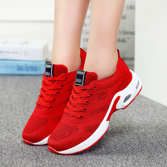 Women’s Running Shoes – Soft Knit – Cushioned Sole – Breathable Lace-Up Fit