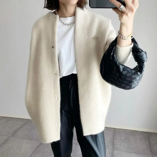 Women's Cotton Knitted Cardigan Button-Down - CozyChic