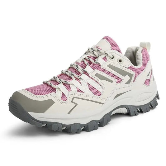 Women's Hiking Sneakers - Breathable Mesh, Rugged Sole - TrailBlazers
