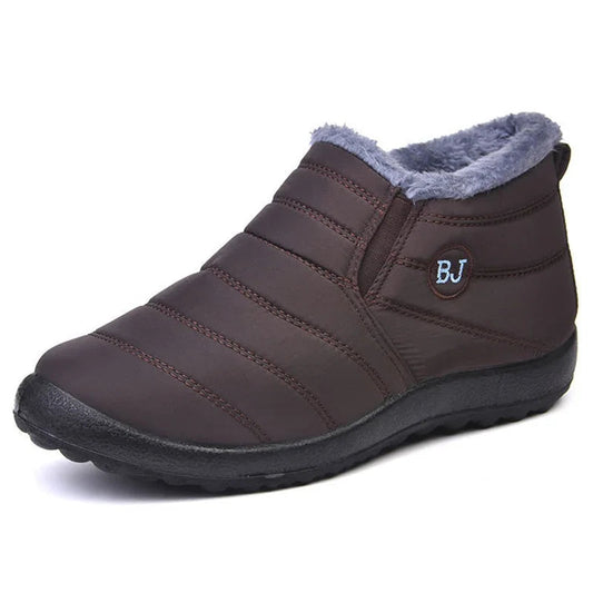 Women's Quilted Ankle Boots Water-Resistant Slip-On - WinterGlow
