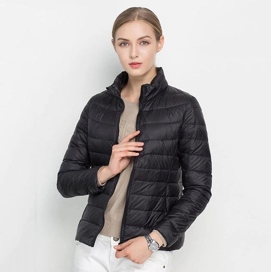 Women's Quilted Down Jacket Slim Fit Insulated - UrbanChic
