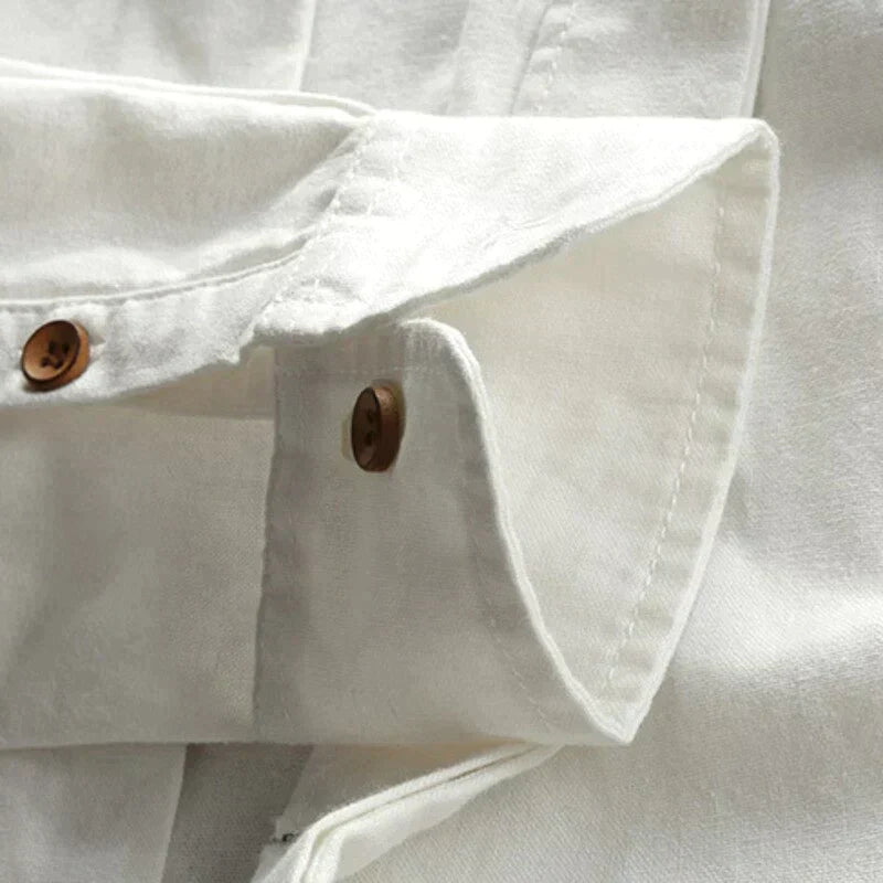 Men's Slim Fit Stand-Up Collar Shirt - ModernEdge