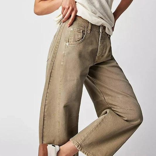 High-Waisted Wide Leg Jeans for Women - ComfortBlend