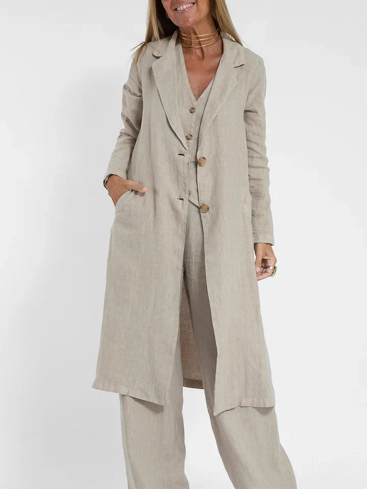 Women's Linen Vest - Tailored Fit, Lightweight & Versatile - Vestify
