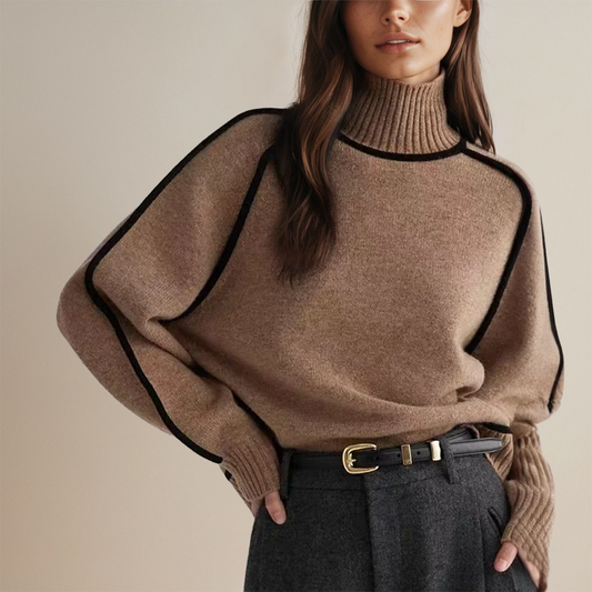 Women's Cozy Roll Collar Sweater - ComfortKnit