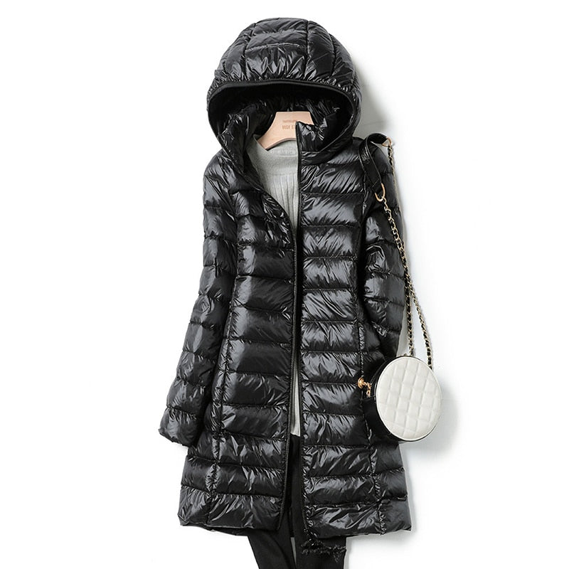 Women's Ultralight Winter Jacket Warm Breathable - WinterEase Black