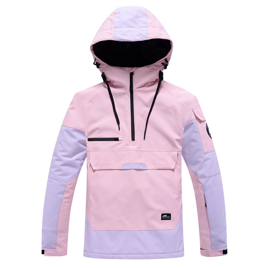Women's Water-Resistant Pullover Hoodie with Pockets - AquaShield