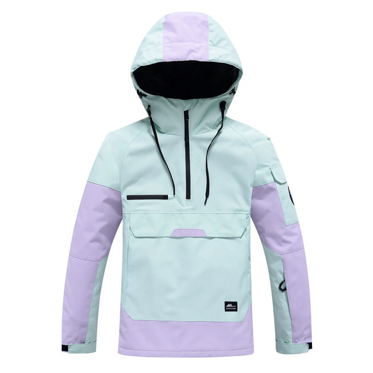 Women's Water-Resistant Pullover Hoodie with Pockets - AquaShield