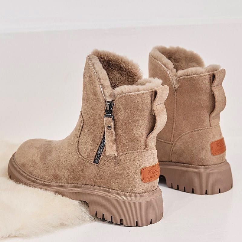 Suede Ankle Boots for Women Warm-Lined Non-Slip - WinterGrip