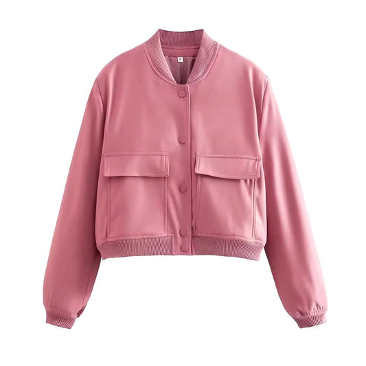 Women's Relaxed Fit Bomber Jacket - UrbanEdge