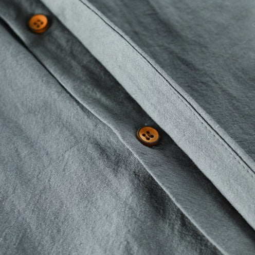 Men's Slim Fit Stand-Up Collar Shirt - ModernEdge