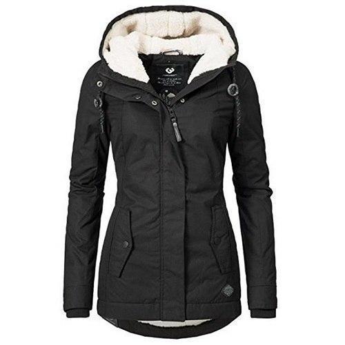 Women's Warm Winter Parka with Adjustable Hood - ColdShield 4XL