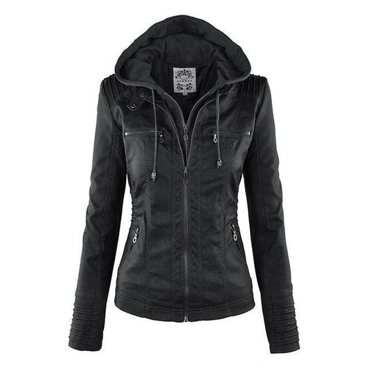 Edgy Women's Gothic Jacket - RebelSoul Black
