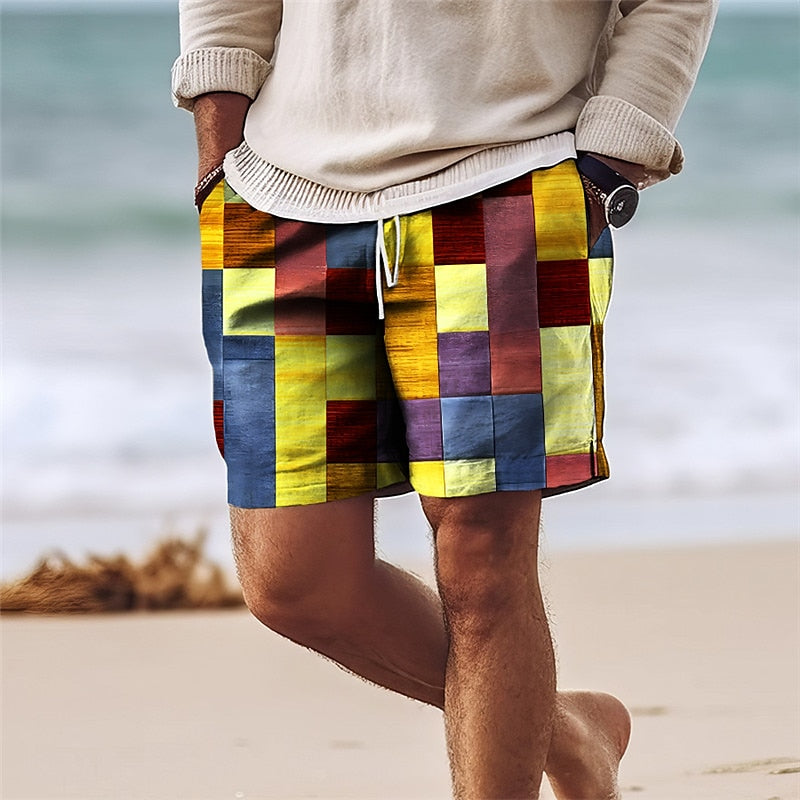 Men’s Swim Shorts – Quick Dry – Regular Fit – Mid-Thigh – Breathable Blend – Drawstring Waist